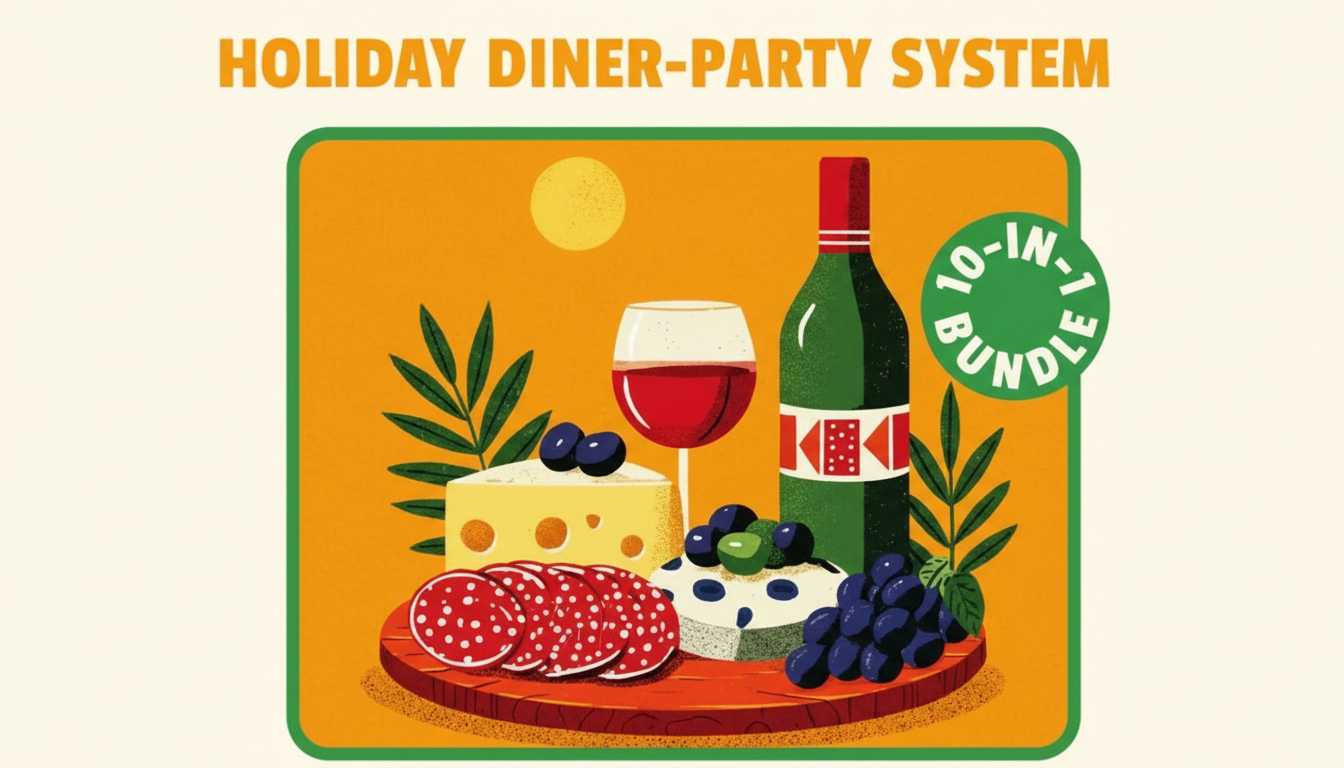Holiday Dinner-Party System: Calm Hosting Checklist Plan