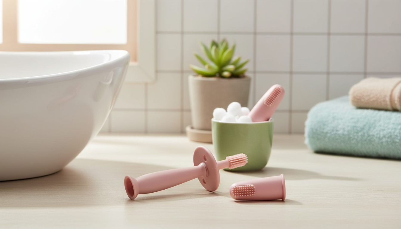 3pcs Baby Finger Toothbrush Set for First Teeth Care