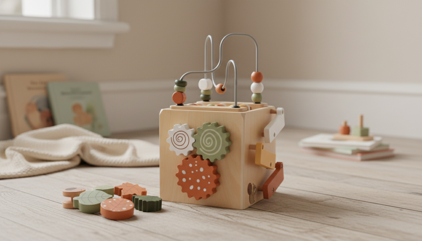 5-in-1 Wooden Montessori Activity Toy for Babies