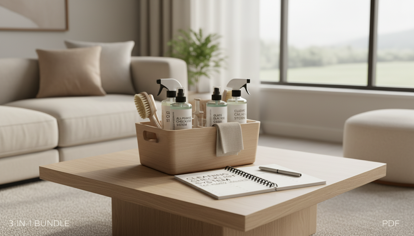 Busy-Week Cleaning Checklist: 3-Part Routine That Works