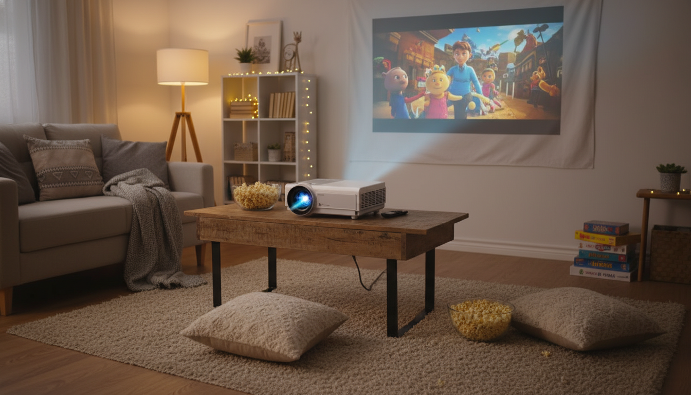 LED Portable Smart Projector: Easy Movie Nights Anywhere